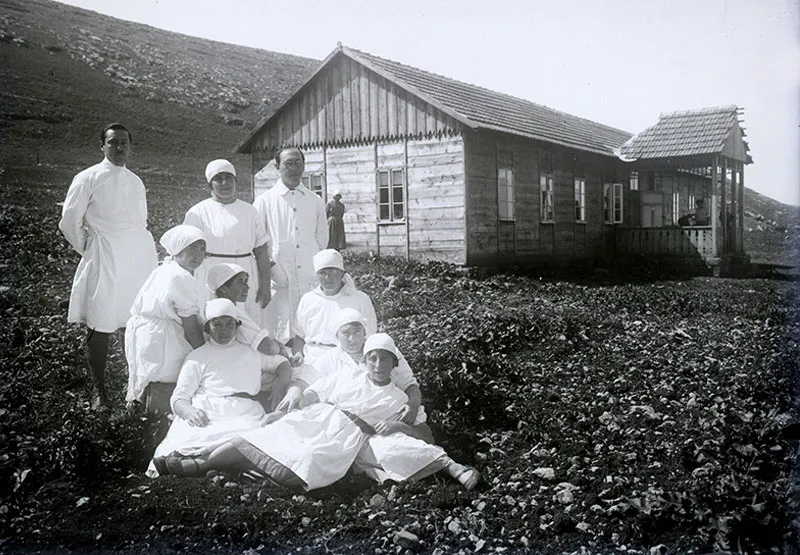 עין חרוד - מבנה בית חולים ראשון 1924